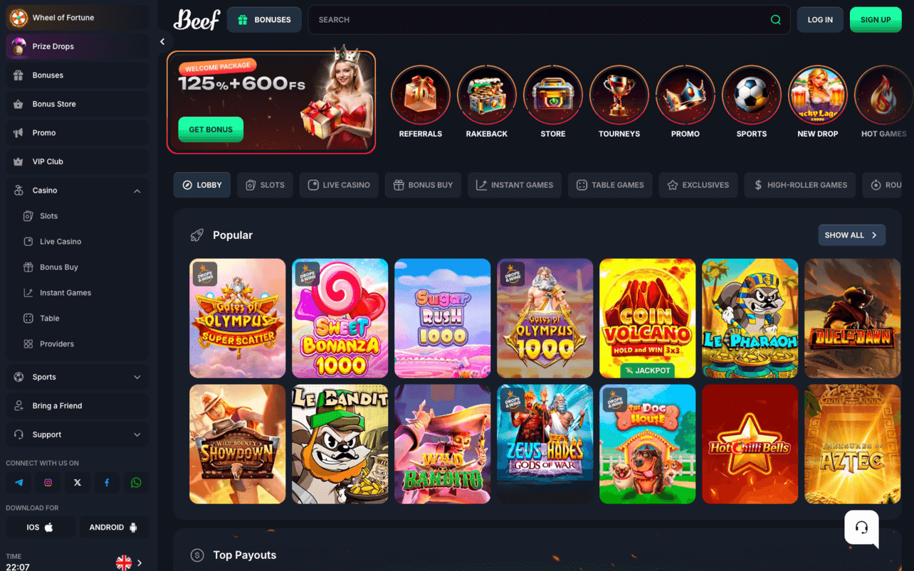 Beef Casino dizains 1