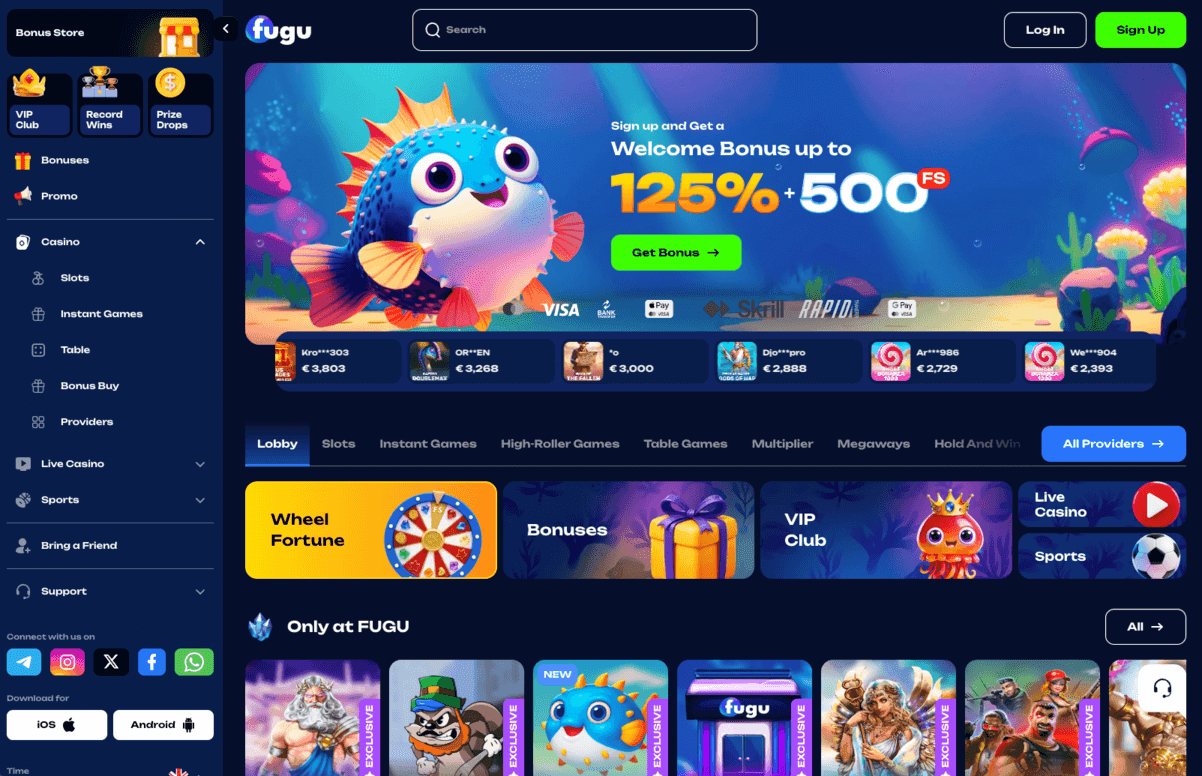 Fugu Casino dizains 1